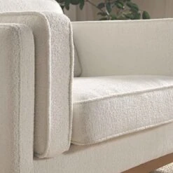 Dipley Beige Boucle Fabric Sofa, 1-Seater -Daals Store GCSF 2339 BEIGE BOU 1ST scene4