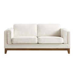 Dipley Beige Boucle Fabric Sofa, 2-Seater 15 Dipley Beige Boucle Fabric Sofa, 2-Seater -Daals Store GCSF 2339 BEIGE BOU 2ST WB1