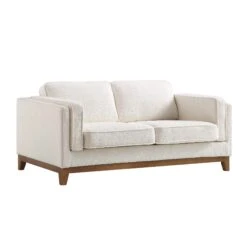 Dipley Beige Boucle Fabric Sofa, 2-Seater 16 Dipley Beige Boucle Fabric Sofa, 2-Seater -Daals Store GCSF 2339 BEIGE BOU 2ST WB2