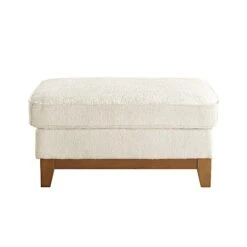 Dipley Beige Boucle Fabric Storage Footstool -Daals Store GCSF 2339 BEIGE BOU STOOL WB1