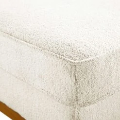 Dipley Beige Boucle Fabric Storage Footstool -Daals Store GCSF 2339 BEIGE BOU STOOL detail1