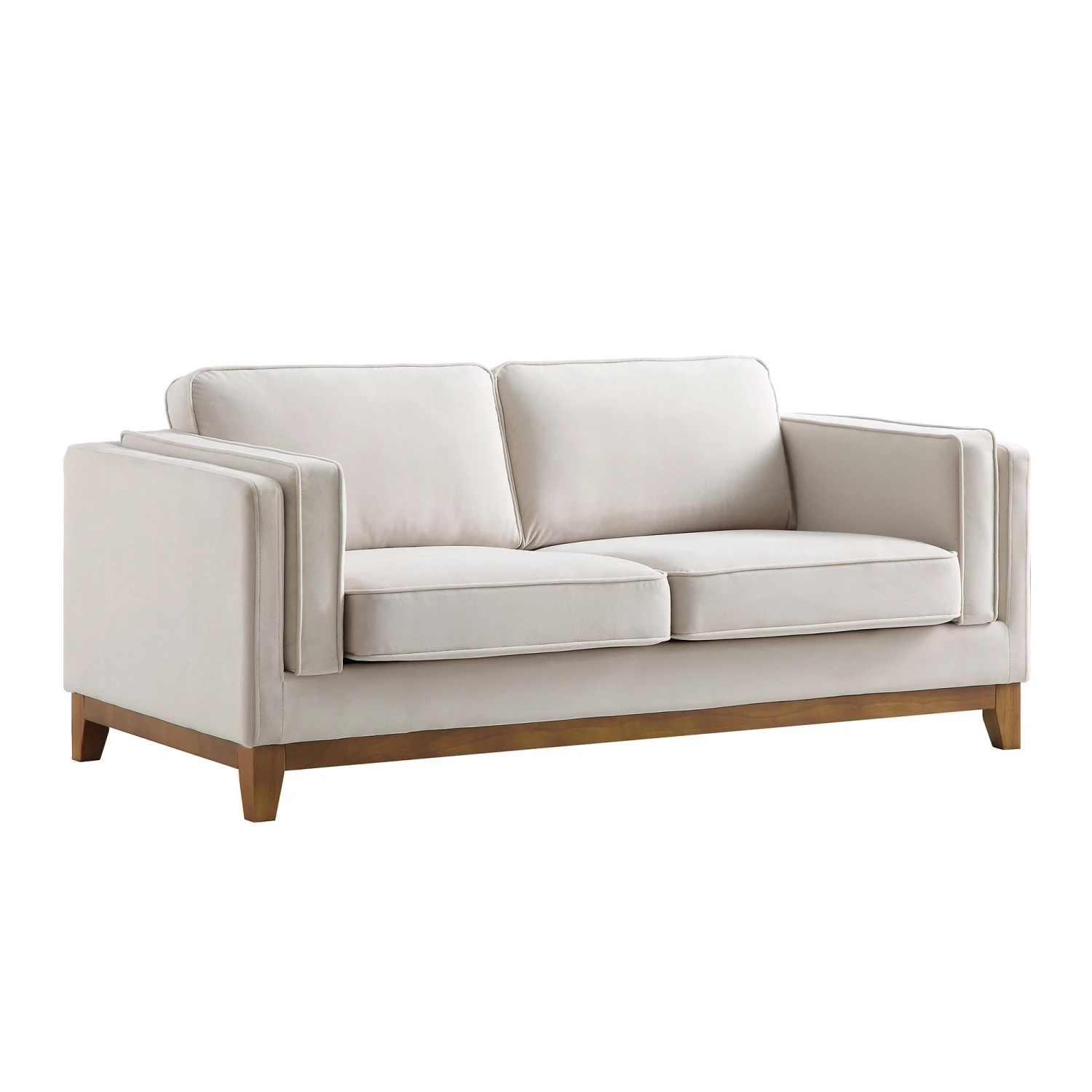 Dipley Champagne Velvet Sofa, 2-Seater 5 Dipley Champagne Velvet Sofa, 2-Seater - Image 5