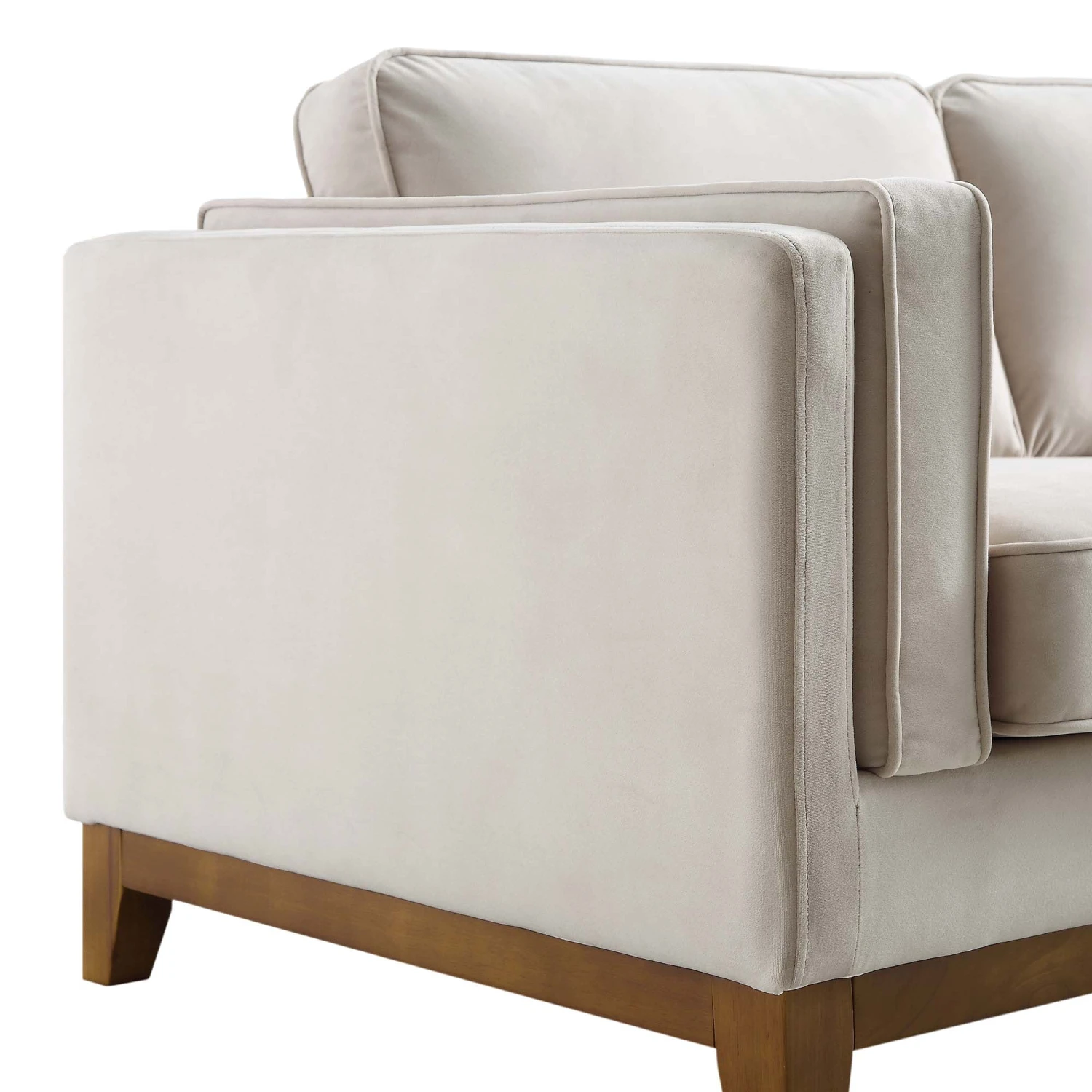 Dipley Champagne Velvet Sofa, 2-Seater 10 Dipley Champagne Velvet Sofa, 2-Seater - Image 10