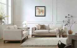 Dipley Champagne Velvet Sofa, 3-Seater -Daals Store GCSF 2339 CHAMP VEL 2N3ST group scene1