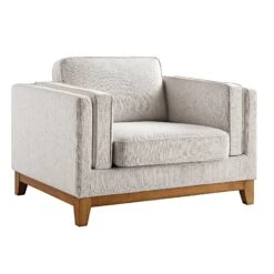 Dipley Oatmeal Fabric Sofa, 1-Seater -Daals Store GCSF 2339 OAT WOV 1ST WB2