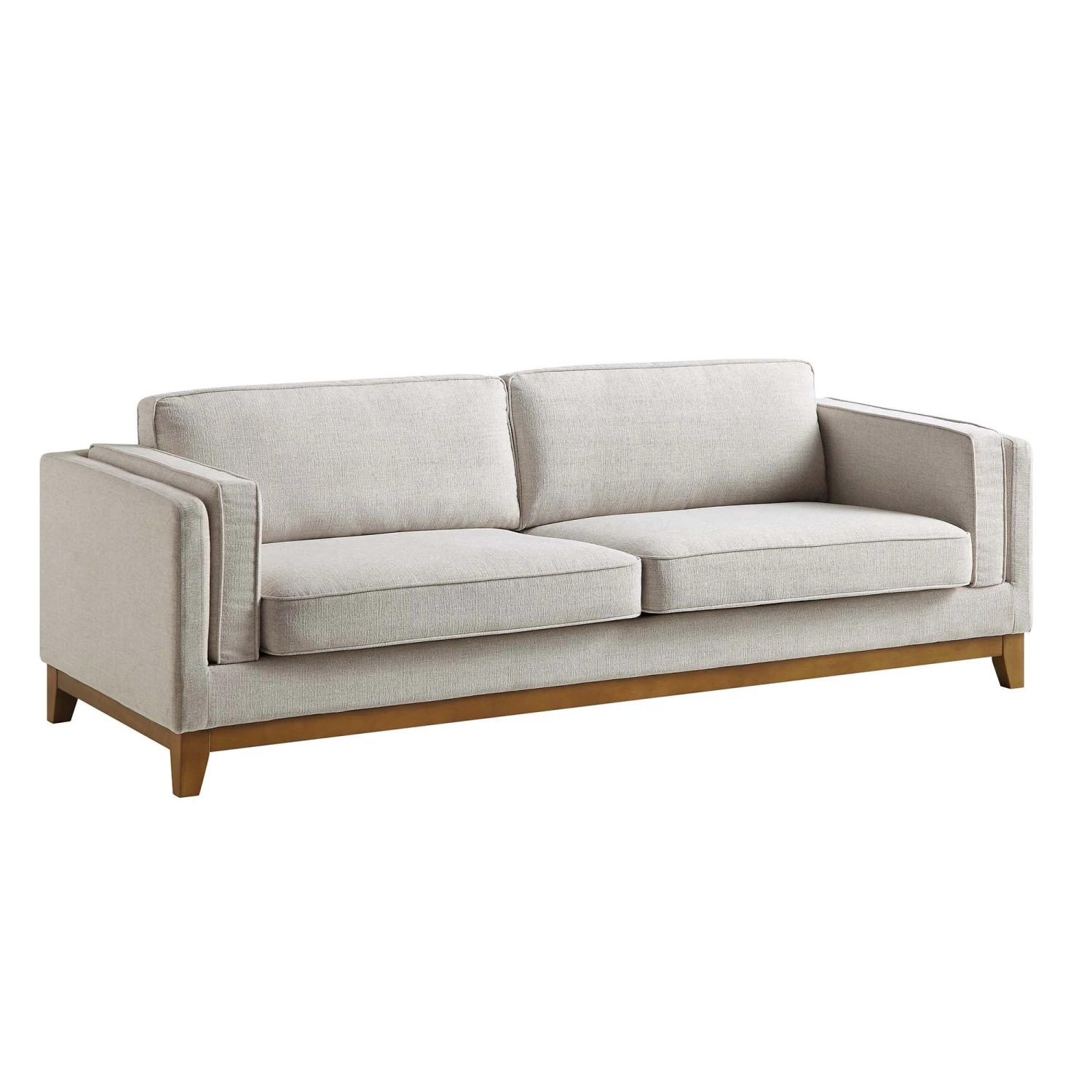 Dipley Oatmeal Fabric Sofa, 3-Seater 5 Dipley Oatmeal Fabric Sofa, 3-Seater - Image 5