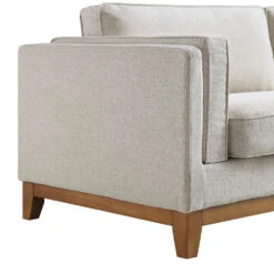 Dipley Oatmeal Fabric Sofa, 3-Seater 22 Dipley Oatmeal Fabric Sofa, 3-Seater -Daals Store GCSF 2339 OAT WOV 3ST detail1