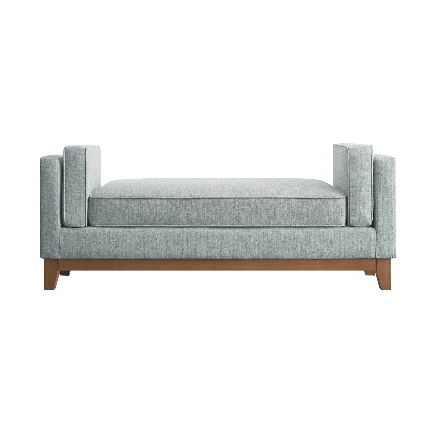 Dipley Sage Woven Fabric Upholstered Bench 6 Dipley Sage Woven Fabric Upholstered Bench - Image 6