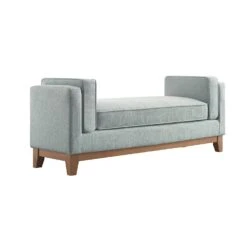 Dipley Sage Woven Fabric Upholstered Bench 18 Dipley Sage Woven Fabric Upholstered Bench -Daals Store GCSF 2339 SAGE WOV BENCH WB2
