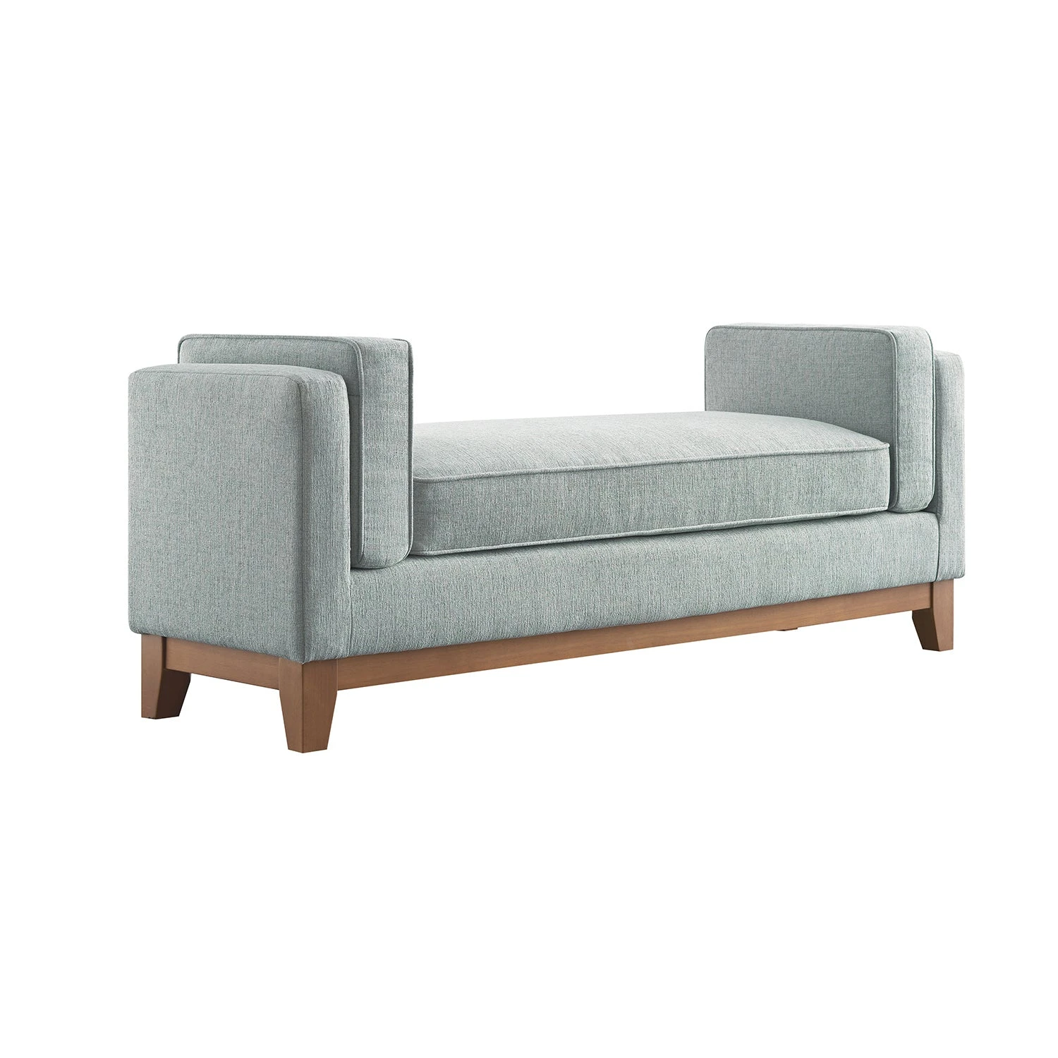 Dipley Sage Woven Fabric Upholstered Bench 7 Dipley Sage Woven Fabric Upholstered Bench - Image 7