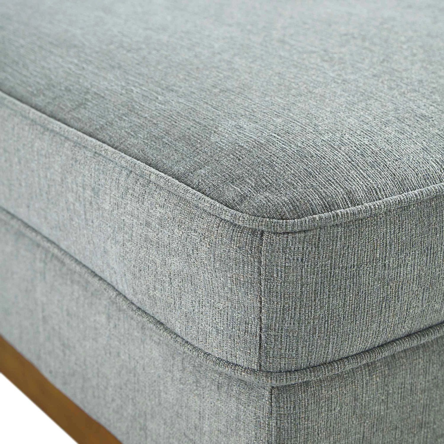 Dipley Sage Woven Fabric Storage Footstool 11 Dipley Sage Woven Fabric Storage Footstool - Image 11