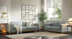 Dipley Sage Fabric Sofa, 2-Seater -Daals Store GCSF 2339 SAGE WOV 2N3ST group scene