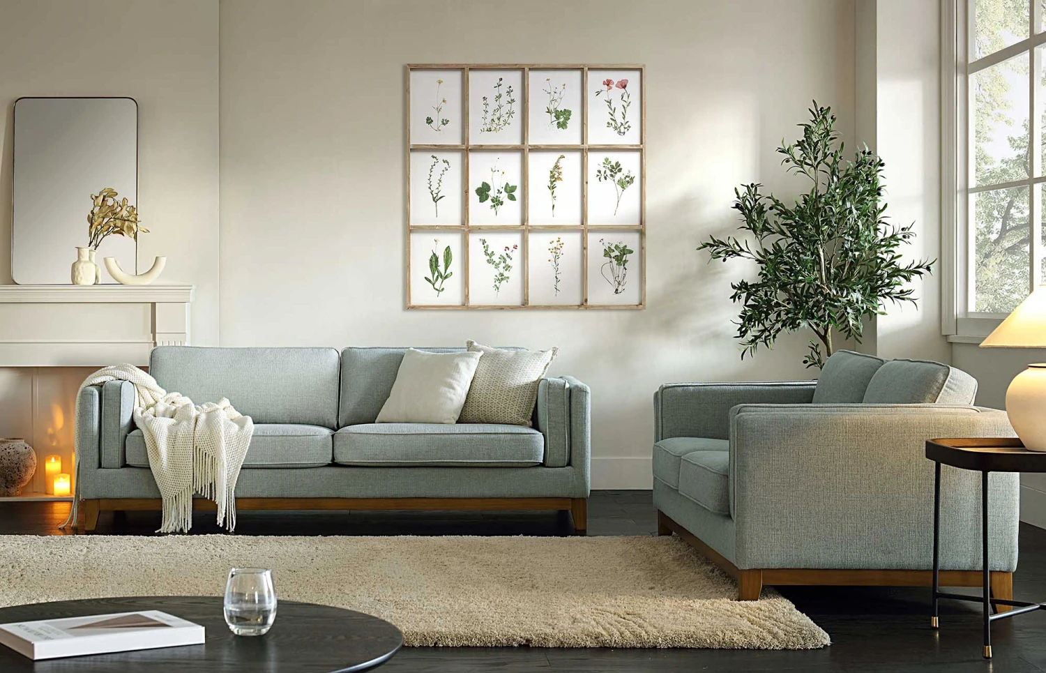 Dipley Sage Fabric Sofa, 3-Seater 3 Dipley Sage Fabric Sofa, 3-Seater - Image 3