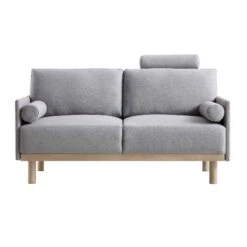 Timber Grey Marl Fabric Sofa, 2-Seater 16 Timber Grey Marl Fabric Sofa, 2-Seater -Daals Store GCSF 2348 GREY FAB 2ST WB1