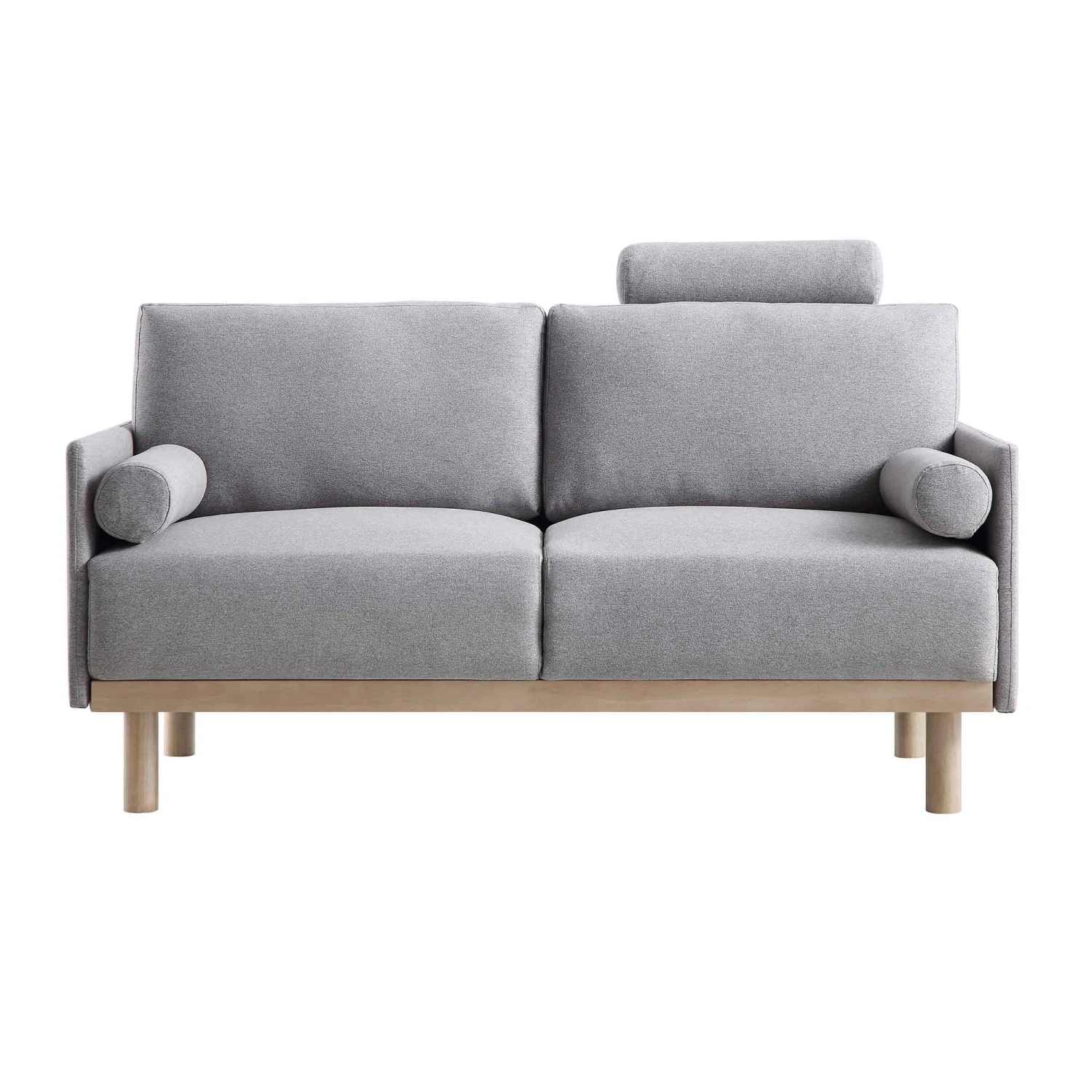 Timber Grey Marl Fabric Sofa, 2-Seater 4 Timber Grey Marl Fabric Sofa, 2-Seater - Image 4