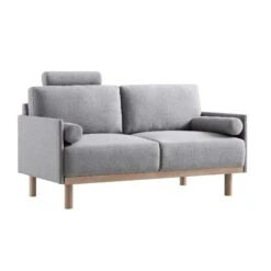 Timber Grey Marl Fabric Sofa, 2-Seater 17 Timber Grey Marl Fabric Sofa, 2-Seater -Daals Store GCSF 2348 GREY FAB 2ST WB2