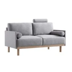 Timber Grey Marl Fabric Sofa, 2-Seater 19 Timber Grey Marl Fabric Sofa, 2-Seater -Daals Store GCSF 2348 GREY FAB 2ST WB3