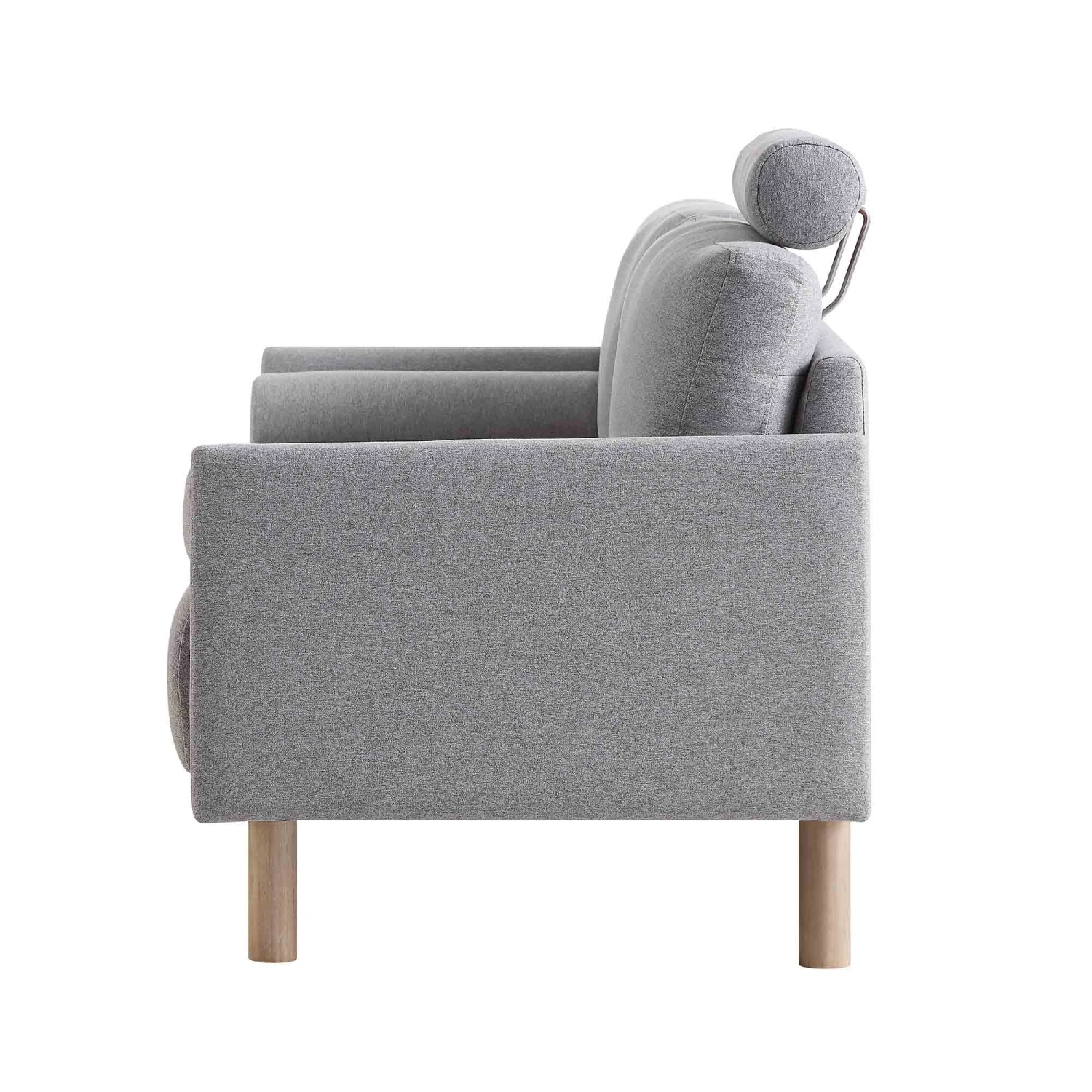 Timber Grey Marl Fabric Sofa, 2-Seater 9 Timber Grey Marl Fabric Sofa, 2-Seater - Image 9