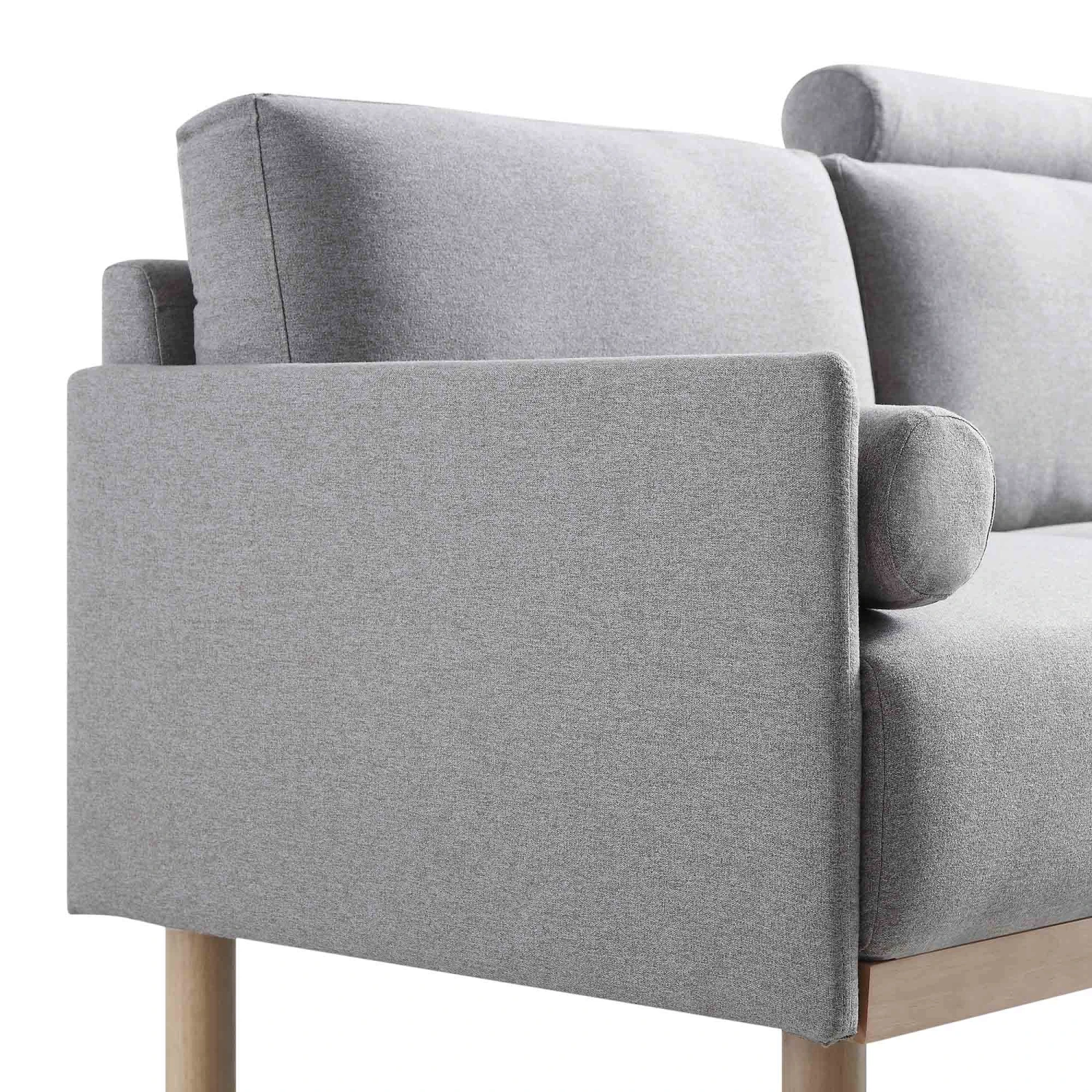 Timber Grey Marl Fabric Sofa, 2-Seater 11 Timber Grey Marl Fabric Sofa, 2-Seater - Image 11