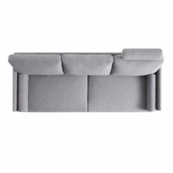 Timber Grey Marl Fabric Sofa, 3-Seater -Daals Store GCSF 2348 GREY FAB 3ST WB5
