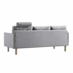 Timber Grey Marl Fabric Sofa, 3-Seater -Daals Store GCSF 2348 GREY FAB 3ST WB6