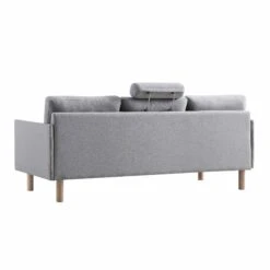 Timber Grey Marl Fabric Sofa, 3-Seater -Daals Store GCSF 2348 GREY FAB 3ST WB7