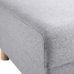 Timber Grey Marl Fabric Storage Ottoman -Daals Store GCSF 2348 GREY FAB STOOL detail1