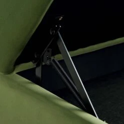 Timber Fern Green Velvet Storage Ottoman – Large Rectangular Footstool with Wooden Base -Daals Store GCSF 2348 MOSS VEL STOOL detail2