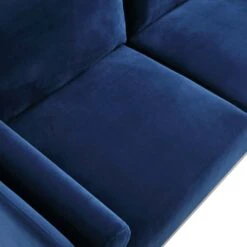 Timber Navy Blue Velvet Sofa, 2-Seater -Daals Store GCSF 2348 NAVY VEL 2ST detail2