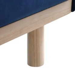 Timber Navy Blue Velvet Sofa, 3-Seater -Daals Store GCSF 2348 NAVY VEL 3ST detail3