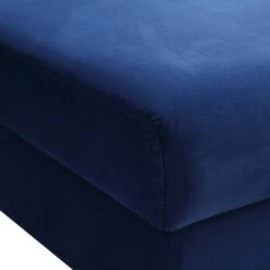 Timber Navy Blue Velvet Storage Ottoman -Daals Store GCSF 2348 NAVY VEL STOOL detail1