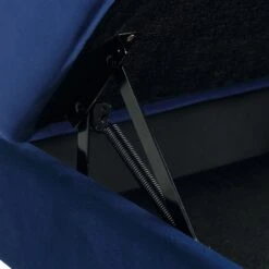 Timber Navy Blue Velvet Storage Ottoman -Daals Store GCSF 2348 NAVY VEL STOOL detail2