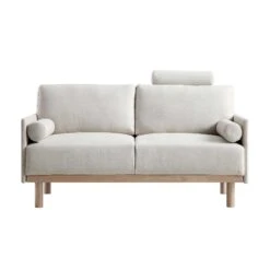 Timber Oatmeal Fabric Sofa, 2-Seater -Daals Store GCSF 2348 OAT FAB 2ST WB1