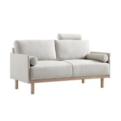 Timber Oatmeal Fabric Sofa, 2-Seater -Daals Store GCSF 2348 OAT FAB 2ST WB2