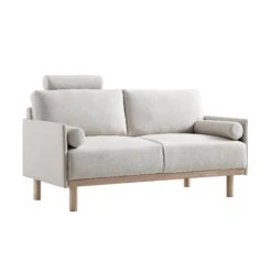Timber Oatmeal Fabric Sofa, 2-Seater -Daals Store GCSF 2348 OAT FAB 2ST WB3
