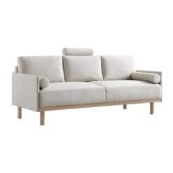 Timber Oatmeal Fabric Sofa, 3-Seater -Daals Store GCSF 2348 OAT FAB 3ST WB3