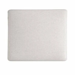 Timber Oatmeal Wool-Like Fabric Storage Ottoman - Solid Wood Base & Cylindrical Legs -Daals Store GCSF 2348 OAT FAB STOOL WB5