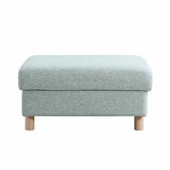 Timber Sage Green Fabric Storage Ottoman -Daals Store GCSF 2348 SAGE FAB STOOL WB1