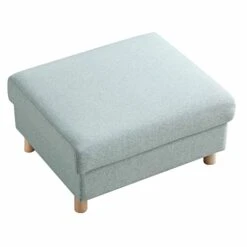 Timber Sage Green Fabric Storage Ottoman -Daals Store GCSF 2348 SAGE FAB STOOL WB4