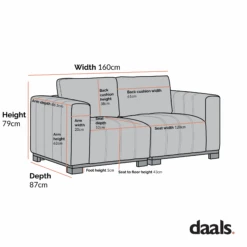 Belsize Beige Boucle Sofa With Wooden Base, 2-Seater 17 Belsize Beige Boucle Sofa With Wooden Base, 2-Seater -Daals Store GCSF 2360 2ST CHART