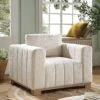 Belsize Beige Boucle Sofa With Wooden Base, 1-Seater -Daals Store GCSF 2360 BEIGE BOU 1ST main