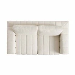 Belsize Beige Boucle Sofa With Wooden Base, 2-Seater 18 Belsize Beige Boucle Sofa With Wooden Base, 2-Seater -Daals Store GCSF 2360 BEIGE BOU 2ST WB3