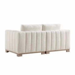 Belsize Beige Boucle Sofa With Wooden Base, 2-Seater 20 Belsize Beige Boucle Sofa With Wooden Base, 2-Seater -Daals Store GCSF 2360 BEIGE BOU 2ST WB5