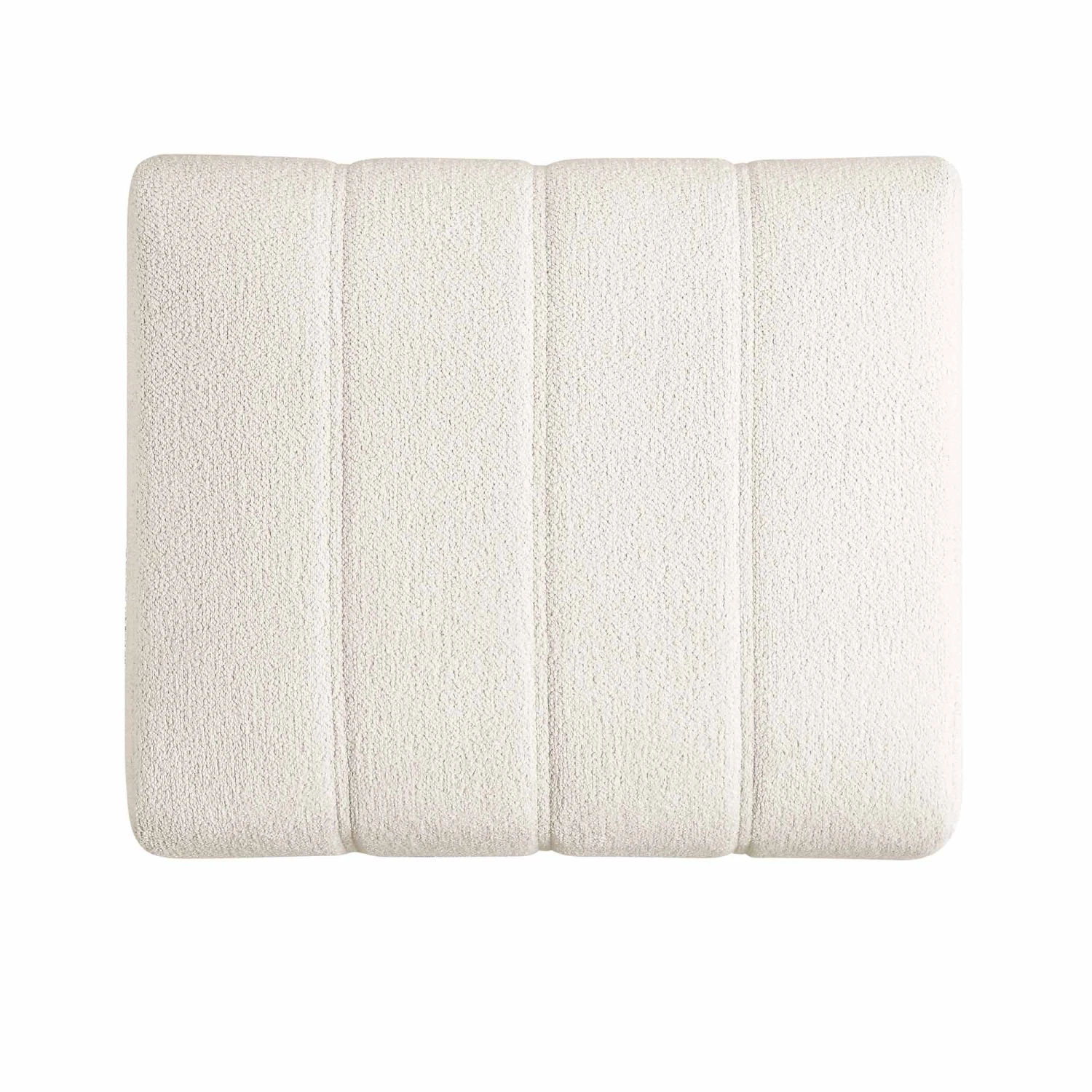 Belsize Beige Boucle Footstool With Wooden Base 9 Belsize Beige Boucle Footstool With Wooden Base - Image 9