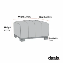 Belsize Beige Boucle Footstool With Wooden Base 16 Belsize Beige Boucle Footstool With Wooden Base -Daals Store GCSF 2360 STOOL CHART