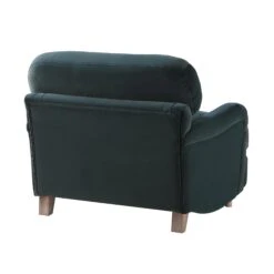 Daphnis Aegean Blue Velvet Sofa, 1-Seater -Daals Store GCSF 2395 AEGEAN VEL 1ST WB4