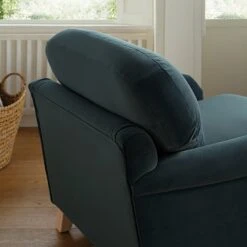 Daphnis Aegean Blue Velvet Sofa, 1-Seater -Daals Store GCSF 2395 AEGEAN VEL 1ST scene2