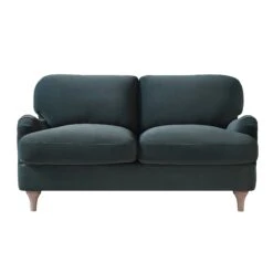 Daphnis Aegean Blue Velvet Sofa, 2-Seater -Daals Store GCSF 2395 AEGEAN VEL 2ST WB1