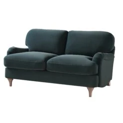 Daphnis Aegean Blue Velvet Sofa, 2-Seater -Daals Store GCSF 2395 AEGEAN VEL 2ST WB2