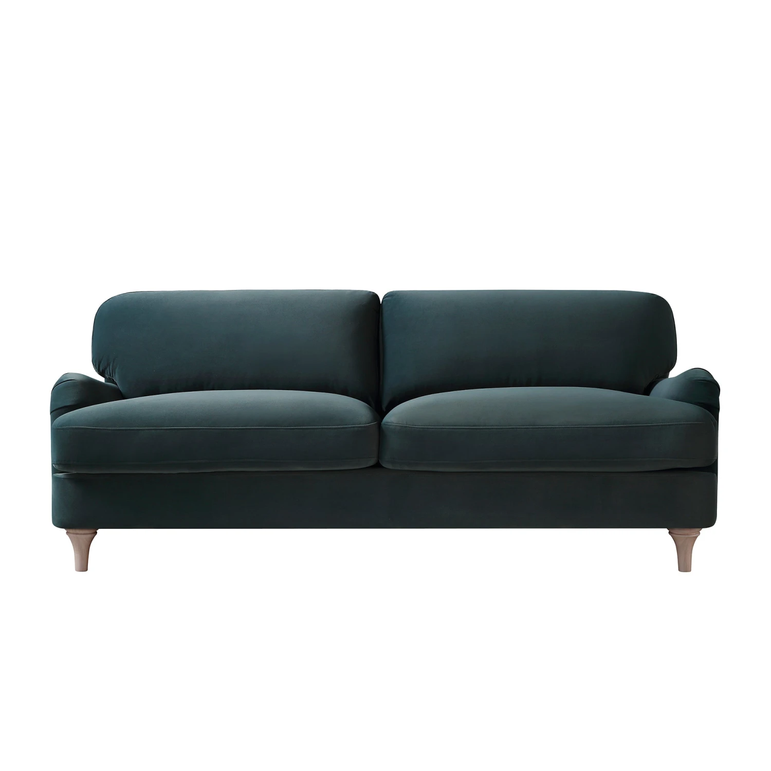 Daphnis Aegean Blue Velvet Sofa, 3-Seater 6 Daphnis Aegean Blue Velvet Sofa, 3-Seater - Image 6
